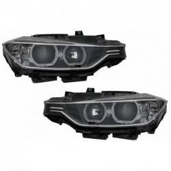 LED DRL Angel Eyes Headlights with Projector suitable for BMW 3 Series F30 F31 (2011-2015)