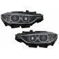LED DRL Angel Eyes Headlights with Projector suitable for BMW 3 Series F30 F31 (2011-2015)
