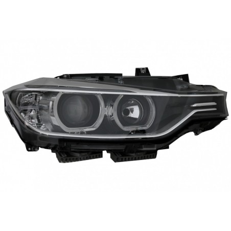 LED DRL Angel Eyes Headlights with Projector suitable for BMW 3 Series F30 F31 (2011-2015)