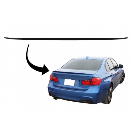 Trunk Boot Lid Spoiler suitable for BMW 3 Series F30 (2010-up) M3 Design Matte Black