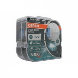 OSRAM COOL BLUE INTENSE NEXT GEN H4 Auto-Moto halogeninis priekinis žibintas 64193CBN-HCB 12V kietos šerdies dėžutė (2 vnt.)
