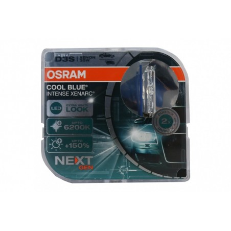 OSRAM XENARC COOL BLUE INTENSE NEXT GEN D3S HID Xenon lempa 66340CBN-HCB Kietos šerdies dėžutė (2 vienetai)