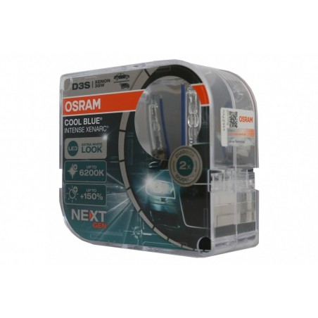 OSRAM XENARC COOL BLUE INTENSE NEXT GEN D3S HID Xenon lempa 66340CBN-HCB Kietos šerdies dėžutė (2 vienetai)