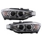 XENON priekiniai žibintai Angel Eyes tinka BMW 3 serijos F30 F31 Sedan Touring (2011 10-2015 05) Chromas