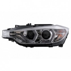 XENON priekiniai žibintai Angel Eyes tinka BMW 3 serijos F30 F31 Sedan Touring (2011 10-2015 05) Chromas