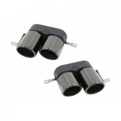 Exhaust Muffler Tips suitable for BMW 3 Series G20 G28 M-Sport (2019-up) Titanium Black