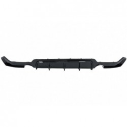 Rear Bumper Diffuser suitable for BMW 4 Series F32 F33 F36 (2013-2019) Coupe Cabrio M Design Twin Single Outlet Piano Black