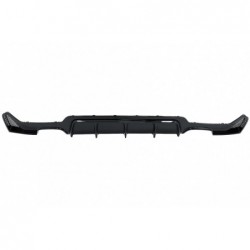 Galinio buferio difuzorius tinka BMW 4 serijos F32 F33 F36 (2013-2019) Coupe Cabrio M Design Twin Double Outlet Piano Black