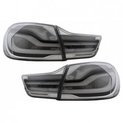 Full LED Bar Taillights suitable for BMW 4 Series F32 F33 F36 (2013-2016) Smoke with Static Turning Signal