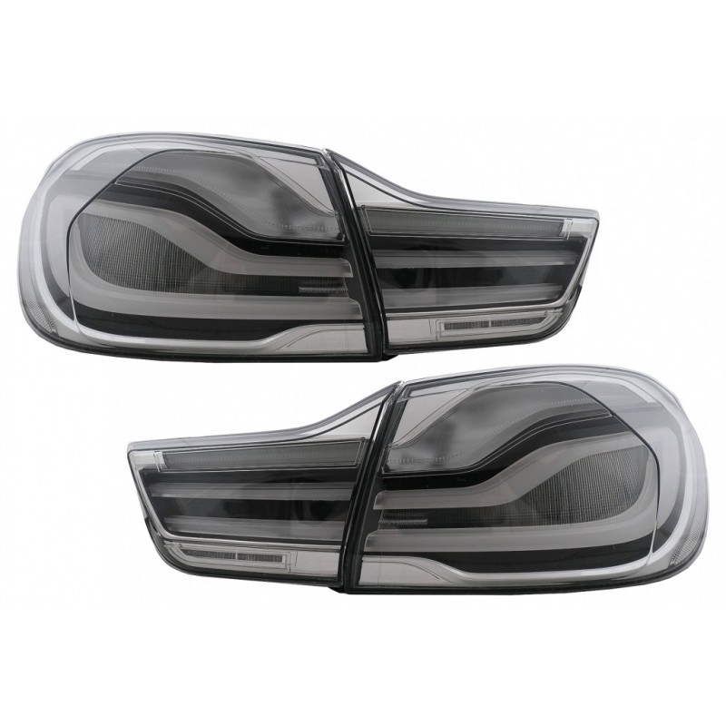 Full LED Bar Taillights suitable for BMW 4 Series F32 F33 F36 (2013-2016) Smoke with Static Turning Signal