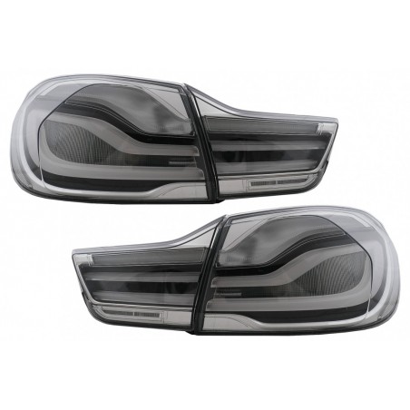 Full LED Bar Taillights suitable for BMW 4 Series F32 F33 F36 (2013-2016) Smoke with Static Turning Signal
