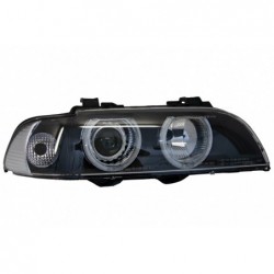 Angel Eyes Headlights suitable for BMW 5 Series E39 (1996-2003) Facelift Design Black Chrom Edition