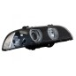 Angel Eyes Headlights suitable for BMW 5 Series E39 (1996-2003) Facelift Design Black Chrom Edition
