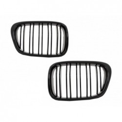 Central Kidney Grilles suitable for BMW E39 5 Series (1997-2003) Double Stripe M Design Piano Black