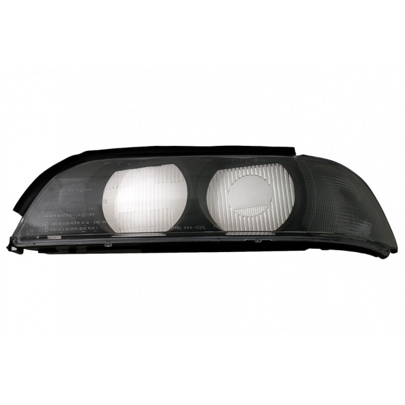 Headlight Lens Left Side Smoke Grey suitable for BMW 5 Series E39 (1995-2000)