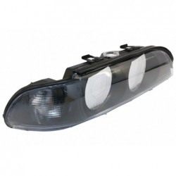 Headlight Lens Right Side Smoke Grey suitable for BMW 5 Series E39 (1995-2000)