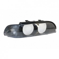 Headlight Lens Right Side Smoke Grey suitable for BMW 5 Series E39 (1995-2000)
