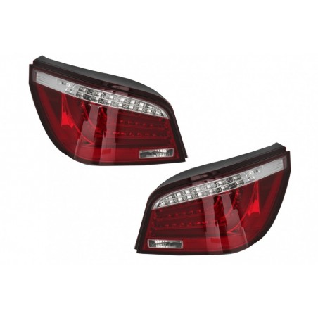 LED Lightbar Taillights suitable for BMW 5 Series E60 (04.2003-03.2007) Red White