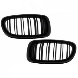 Central Grilles Kidney Grilles suitable for BMW F10 5 Series (2010-up) Double Stripe M Design Piano Black