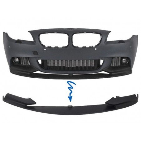 Priekinio buferio spoilerio lūpa tinka BMW 5 serijos F10 F11 Sedan Touring (2011-2017) M-Performance
