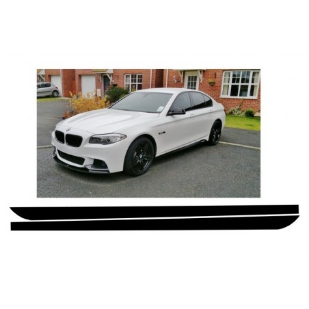 Šoniniai lipdukai Vinilo matinės juodos spalvos, tinka BMW 5 serijos F10 F11 (2011-up) M-Performance Design