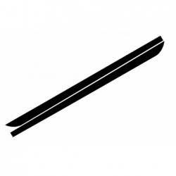 Side Decals Sticker Vinyl Matte Black suitable for BMW 5 Series F10 F11 (2011-Up) M-Performance Design