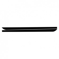 Side Decals Sticker Vinyl Matte Black suitable for BMW 5 Series F10 F11 (2011-Up) M-Performance Design