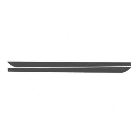 Side Decals Sticker Vinyl suitable for BMW F10 F11 5 Series (2011-Up) Dark Grey M-Performance Desi