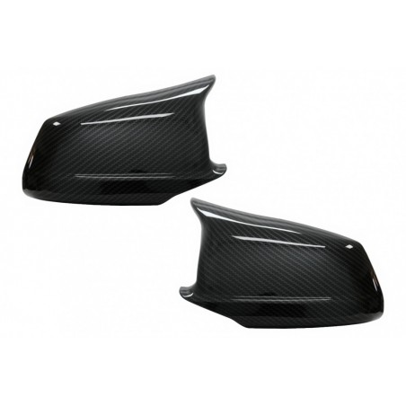 Veidrodžių dangteliai tinka BMW 5 serijos F10 F11 F18 Non LCI (07.2010-2013) Carbon Look M Design