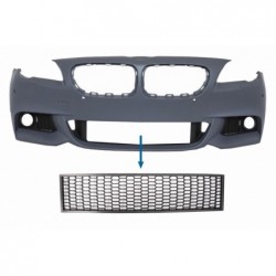 Priekinio buferio centrinės apatinės grotelės, tinkamos BMW 5 serijos F10 F11 M-Tech (2009-2017)