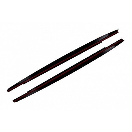 Side Skirts Extension suitable for BMW 5 Series G30 Limousine G31 Touring (2017-up) M Design Piano Black