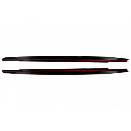 Side Skirts Extension suitable for BMW 5 Series G30 Limousine G31 Touring (2017-up) M Design Piano Black