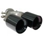 Exhaust Muffler Tips suitable for BMW 5 Series G30 G31 G38 (2016-2020) 6 Series G32 (2016-2020) 540i Design Black