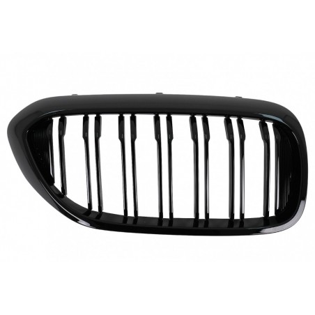 Central Kidney Grilles suitable for BMW 5 Series G30 G31 Sedan Touring (2017-2019) Double Stripe Glossy Black