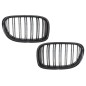 Centrinės inkstų grotelės, tinkamos BMW 7 serijos F01 F02 F03 (2008-2015) Double Stripe M Design Piano Black