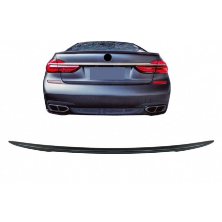 Trunk Spoiler suitable for BMW 7 Series G12 (2015-02.2019) M Sport Design Piano Black