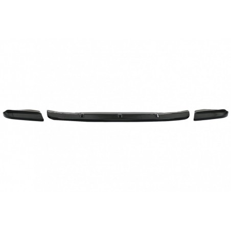 Front Bumper Spoiler Lip suitable for BMW X4 G02 (2018-Up) Piano Black