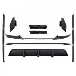 Aero Body Kit Front Bumper Lip and Air Diffuser suitable for BMW X6 F16 LCI (2015-2019) M Technik Sport Carbon Look