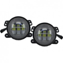 Fog Lights 4 Inch Full LED suitable for Jeep Wrangler JK TJ LJ (2007-2017)