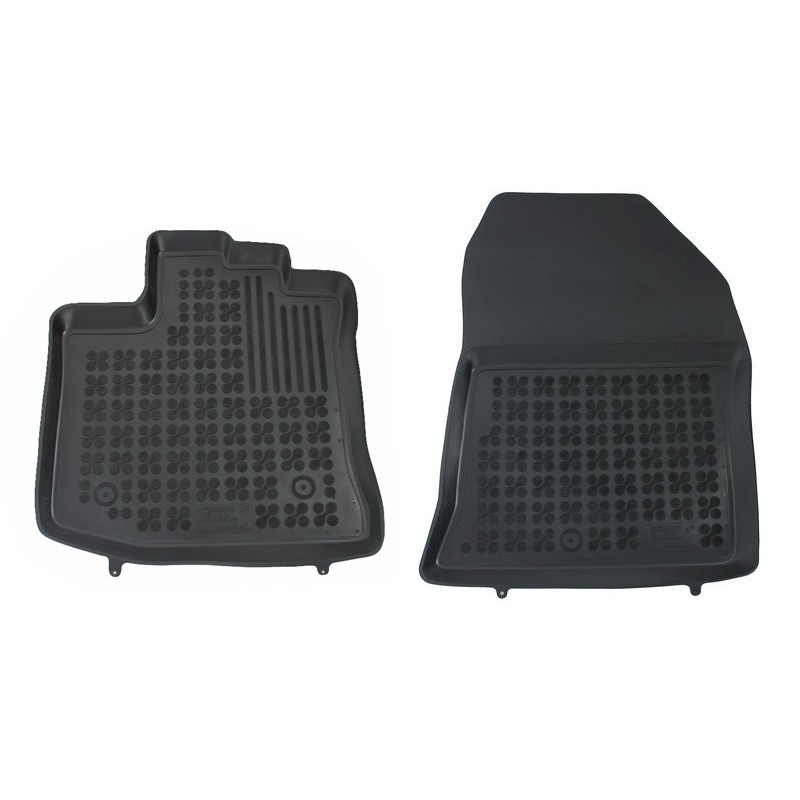 Rubber Floor Mat Black Front suitable for Dacia Dokker Van (2012-2021)