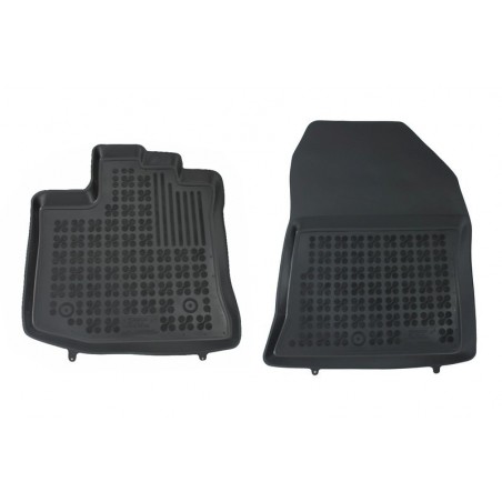 Rubber Floor Mat Black Front suitable for Dacia Dokker Van (2012-2021)