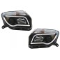 LED Headlights suitable for Dacia Duster I (2009-2014) Tube Light Bar Black Edition